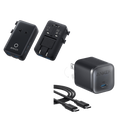 Anker Nano Travel Adapter (5-in-1, 20W, 1-Pack) and Anker Nano Charger (45W) with USB-C to USB-C Cable